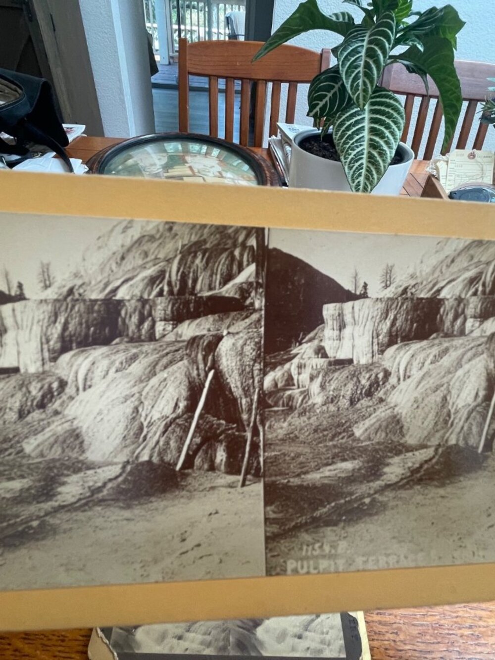 Antique Stereoview Card Lot: Pulpite Terrace White Mountain Scenery American Vie